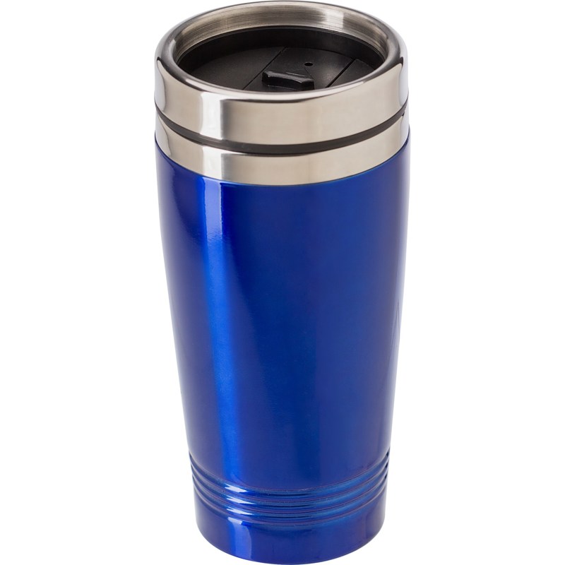 Stainless steel double walled drinking mug (450ml)
