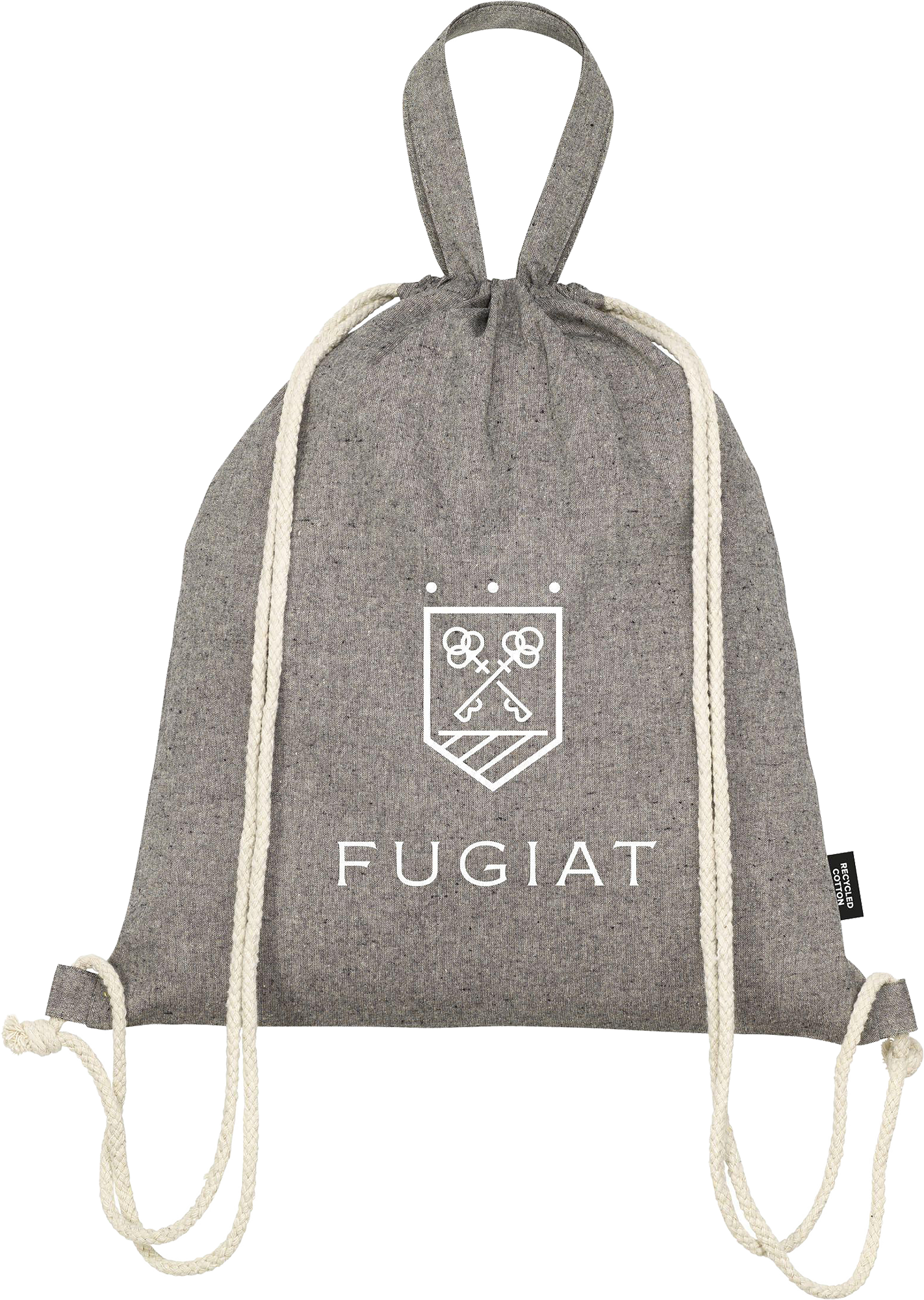 Picture of Recycled cotton drawstring bag (180gsm/5.3oz)