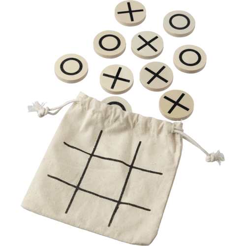 Wooden tic-tac-toe game