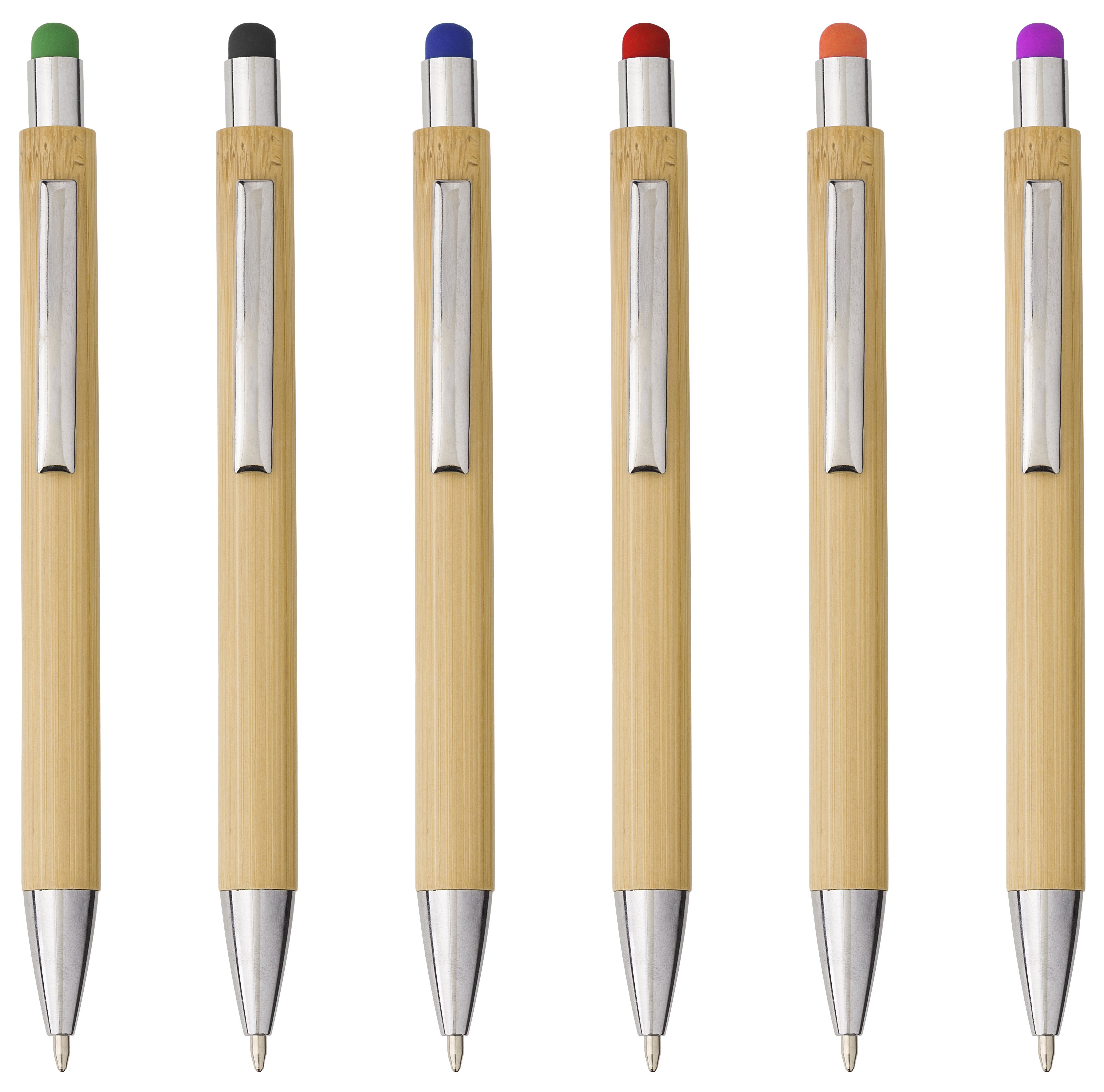 Bamboo and plastic ballpen