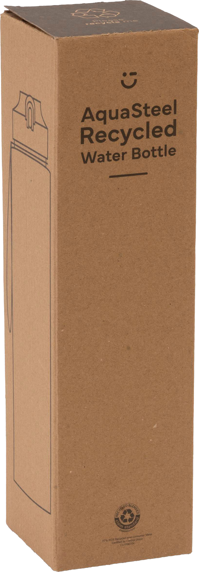 Picture of Recycled stainless steel double walled bottle (750ml) 