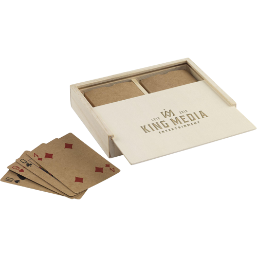 Recycled double deck playing cards