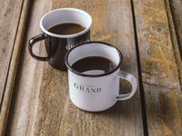 Retro enamel mug (350 ml) 260853_169 (White/black)