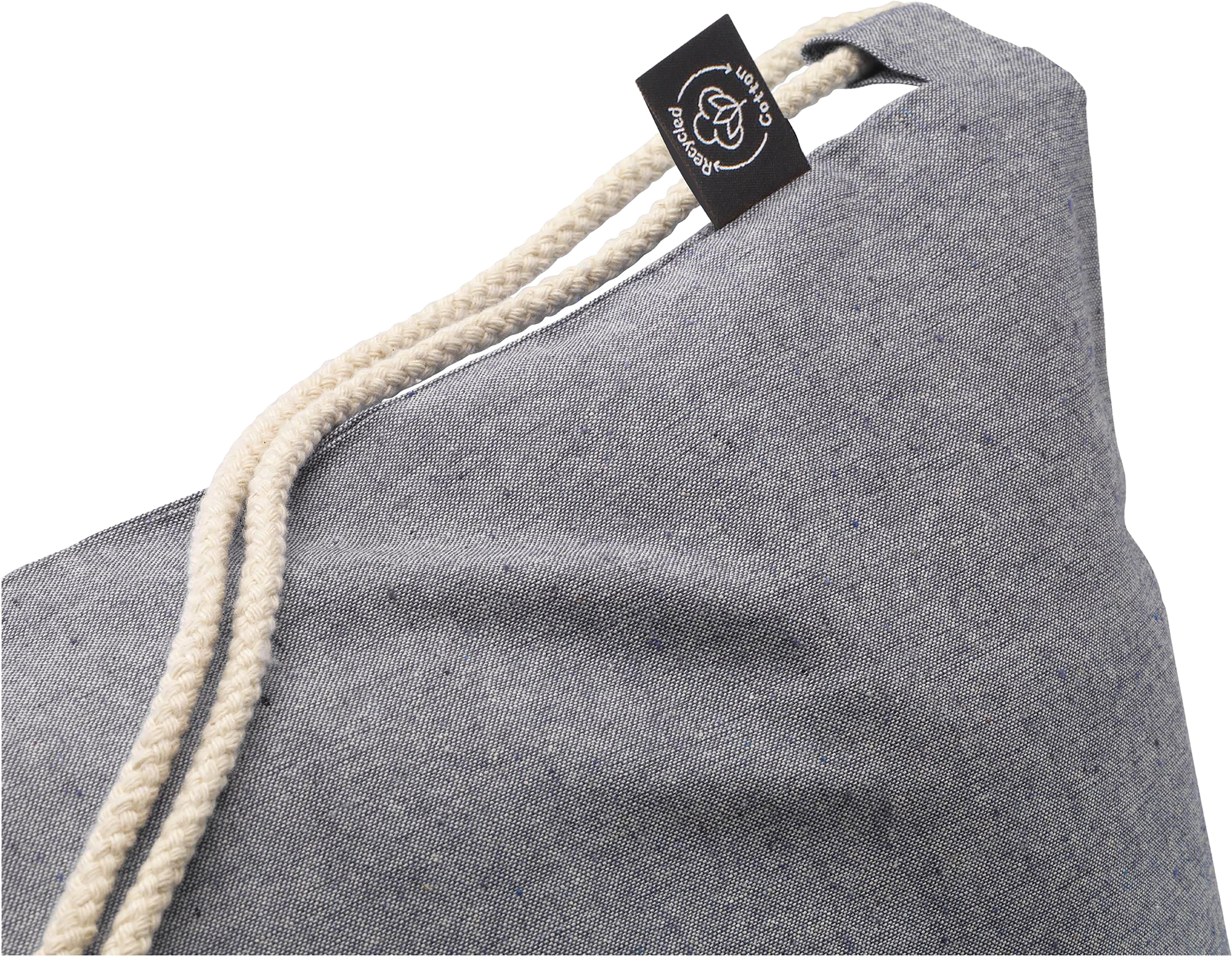 Picture of Recycled cotton drawstring bag (180 gsm/5.3oz) 