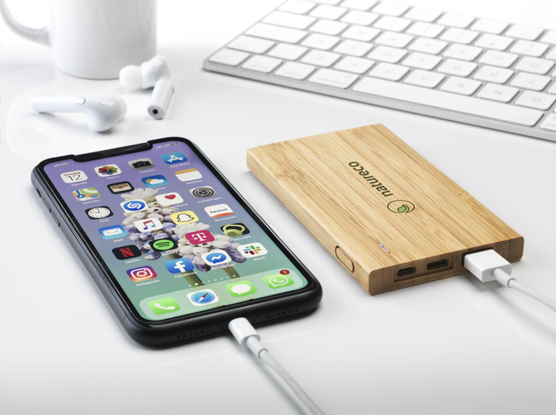 Bamboo power bank (4,000 mAh)  266458_823 (Bamboo)