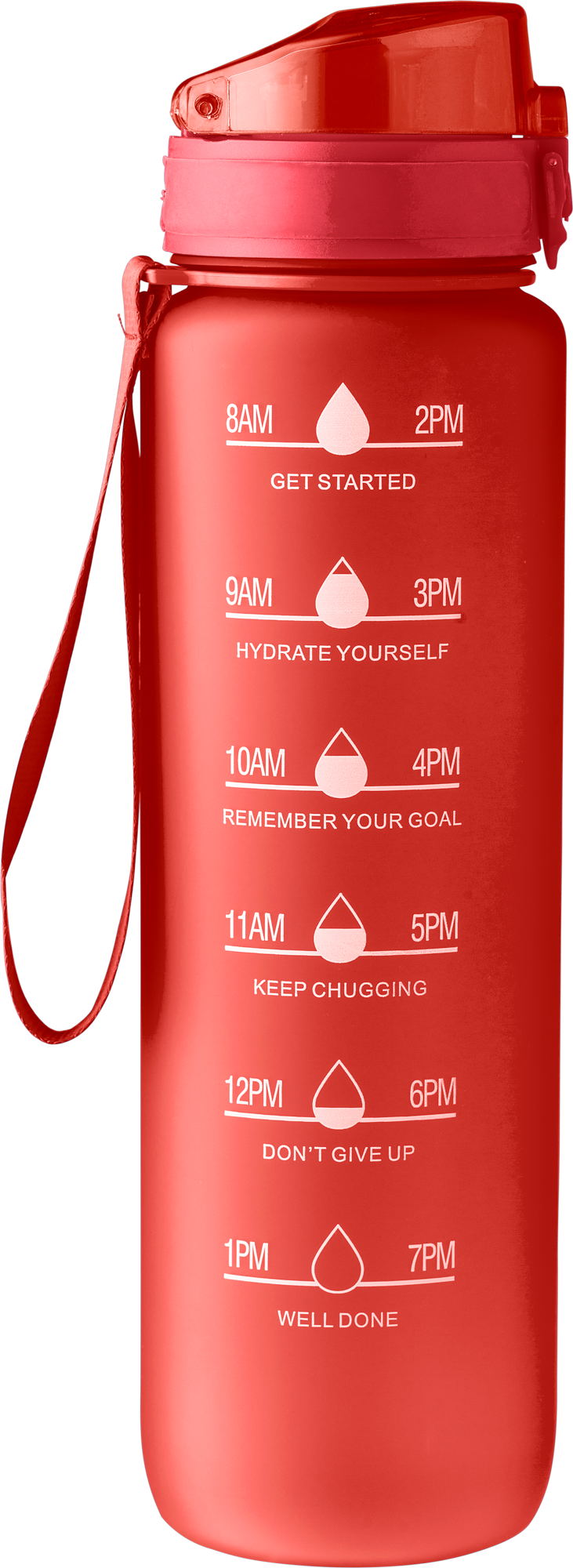 Picture of RPET bottle with time markings (1000ml)