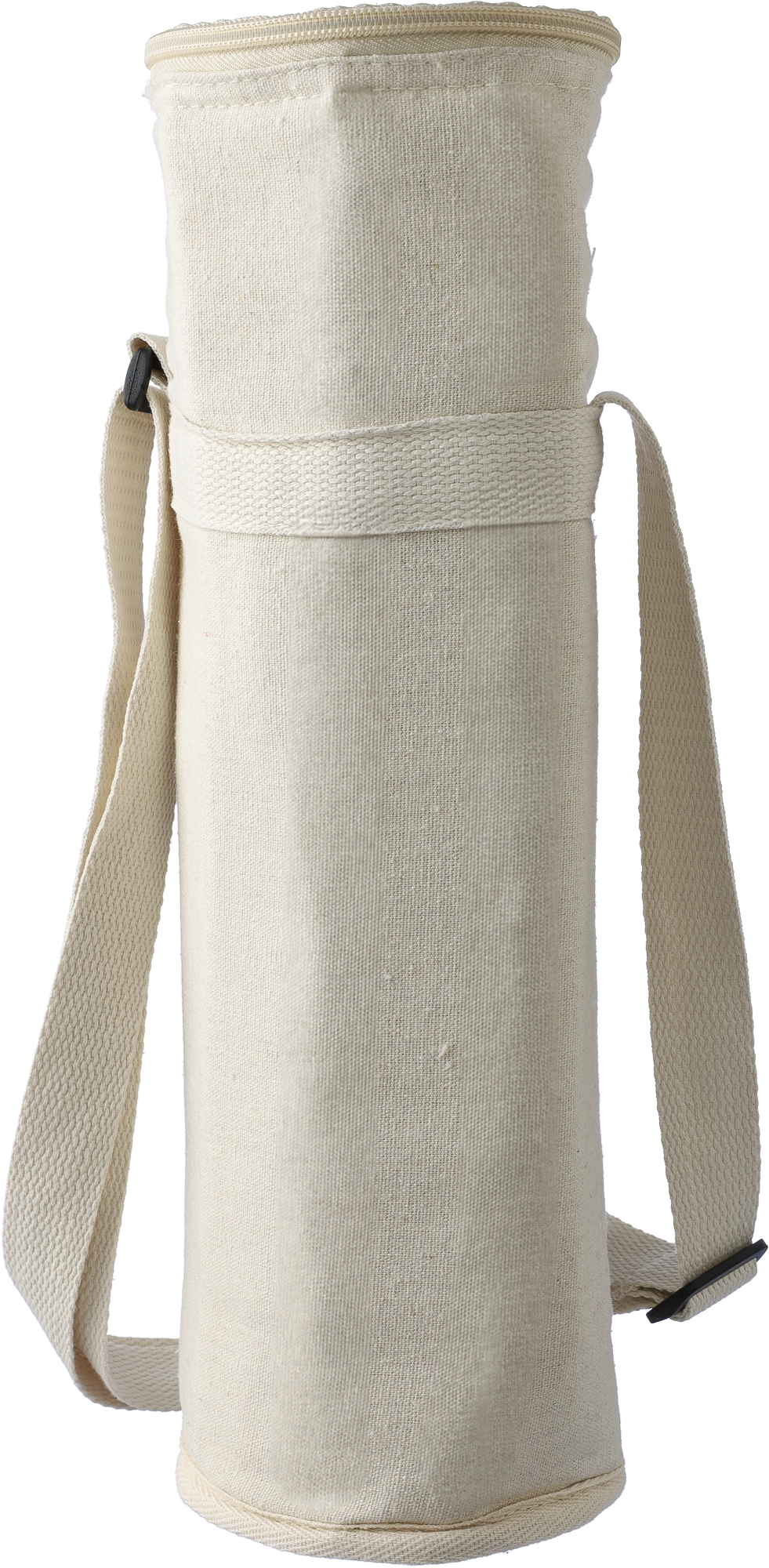 Picture of Recycled cotton cooler bag for one bottle. (270gsm/7.96oz)
