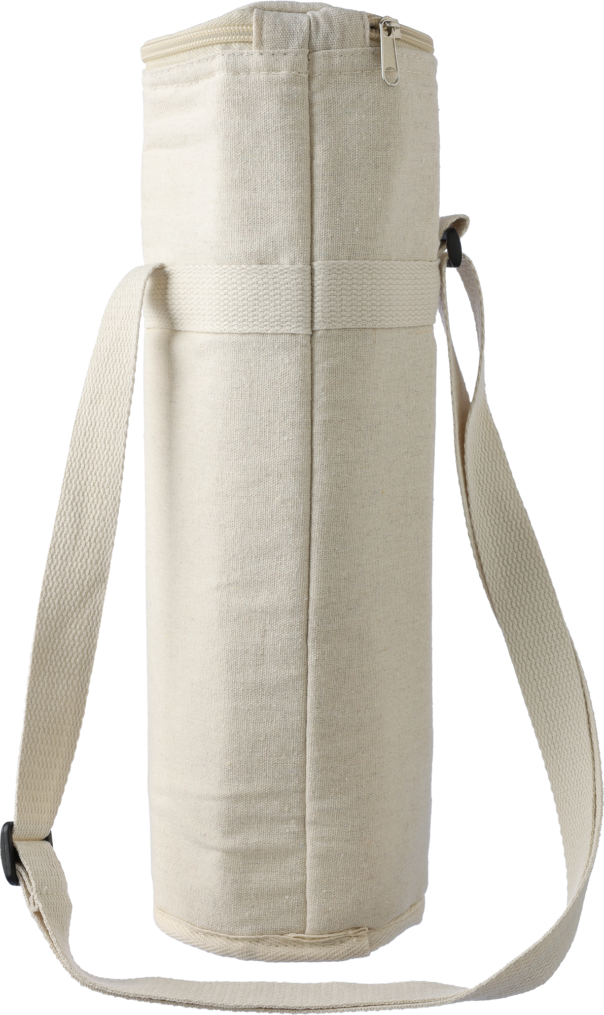 Picture of Recycled cotton cooler bag for one bottle. (270gsm/7.96oz)