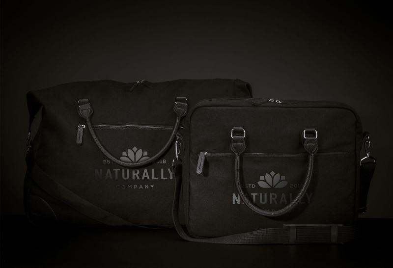 Recycled canvas travel bag 267732_001 (Black)