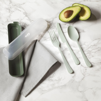 Circulware Outdoor 3-piece cutlery set 262126_060 (Dark green)