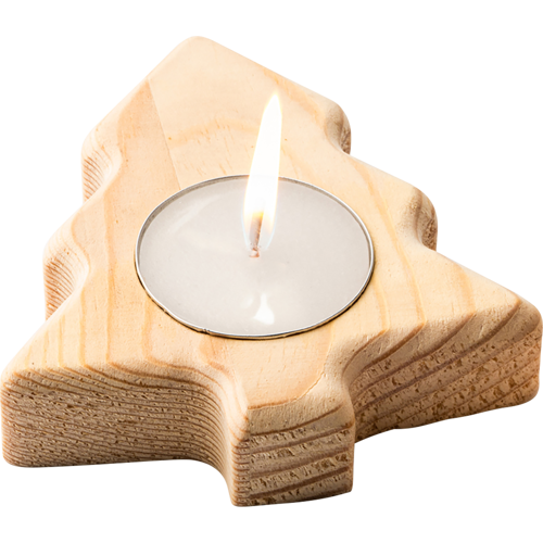 Wooden candle