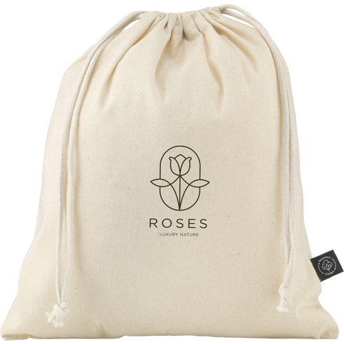 Recycled cotton gift pouch (150gsm/4.4oz)