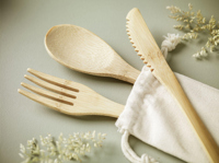 Bamboo cutlery set 261398_823 (Bamboo)