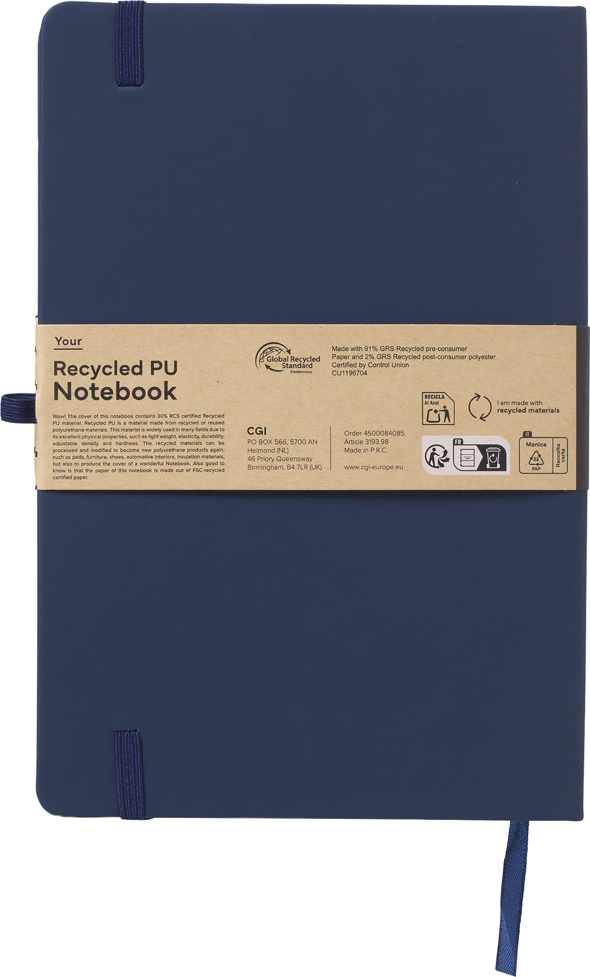 Picture of Recycled notebook (approx. A5) 