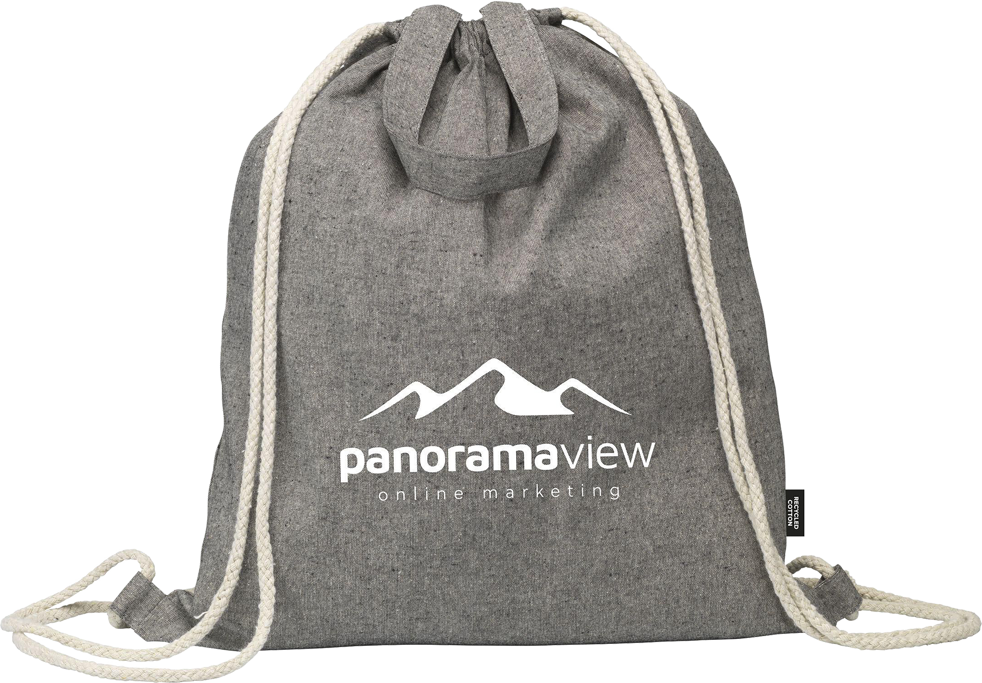 Picture of Recycled cotton drawstring bag (180gsm/5.3oz)