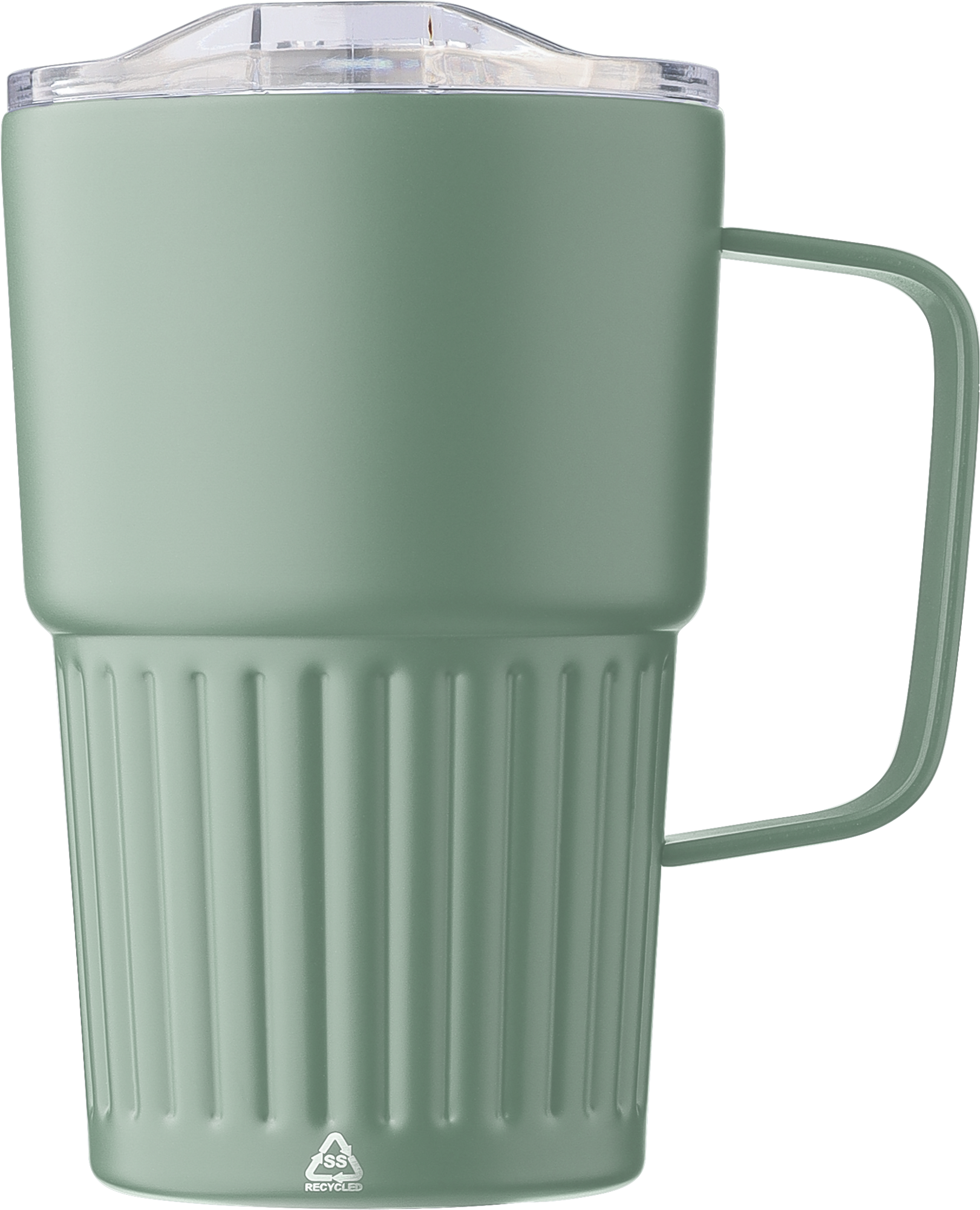 Picture of Recycled stainless steel double walled travel mug (450ml)