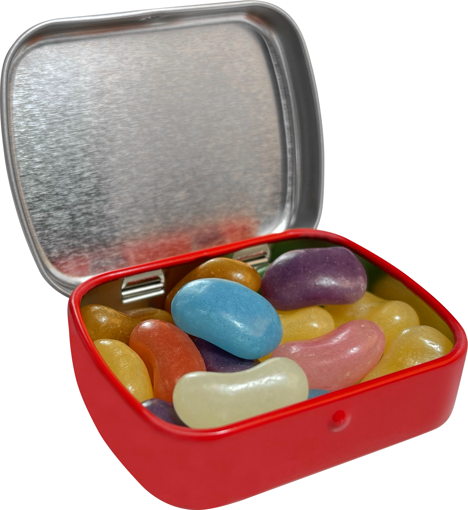 Picture of Flat hinged tin with jelly beans