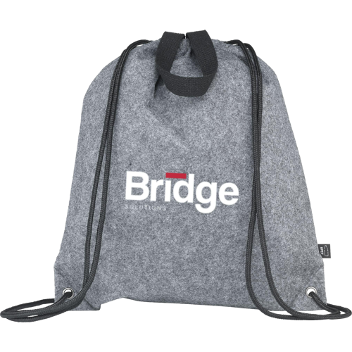 RPET felt drawstring bag