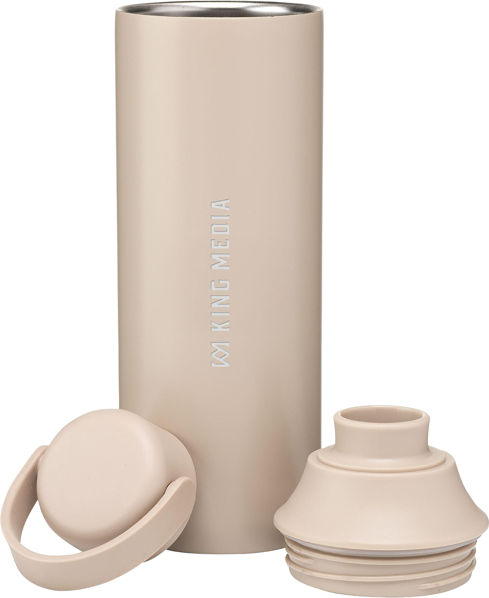 Picture of Recycled stainless steel double walled bottle (600ml)