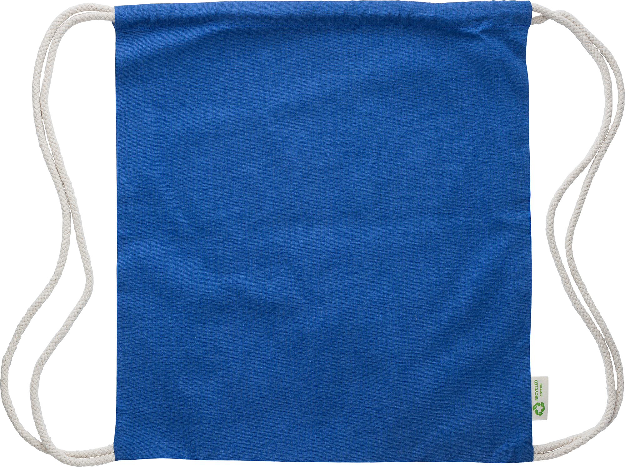 Picture of Recycled cotton drawstring bag. (120gsm/3.54oz)