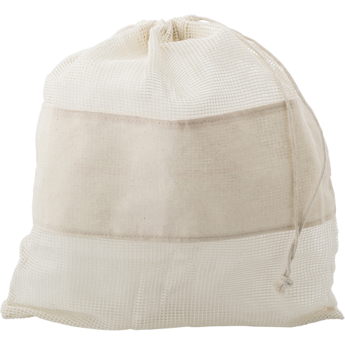 Natural cotton drawstring mesh bags