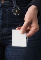 Name badge holder with clip 262742_001 (Black)