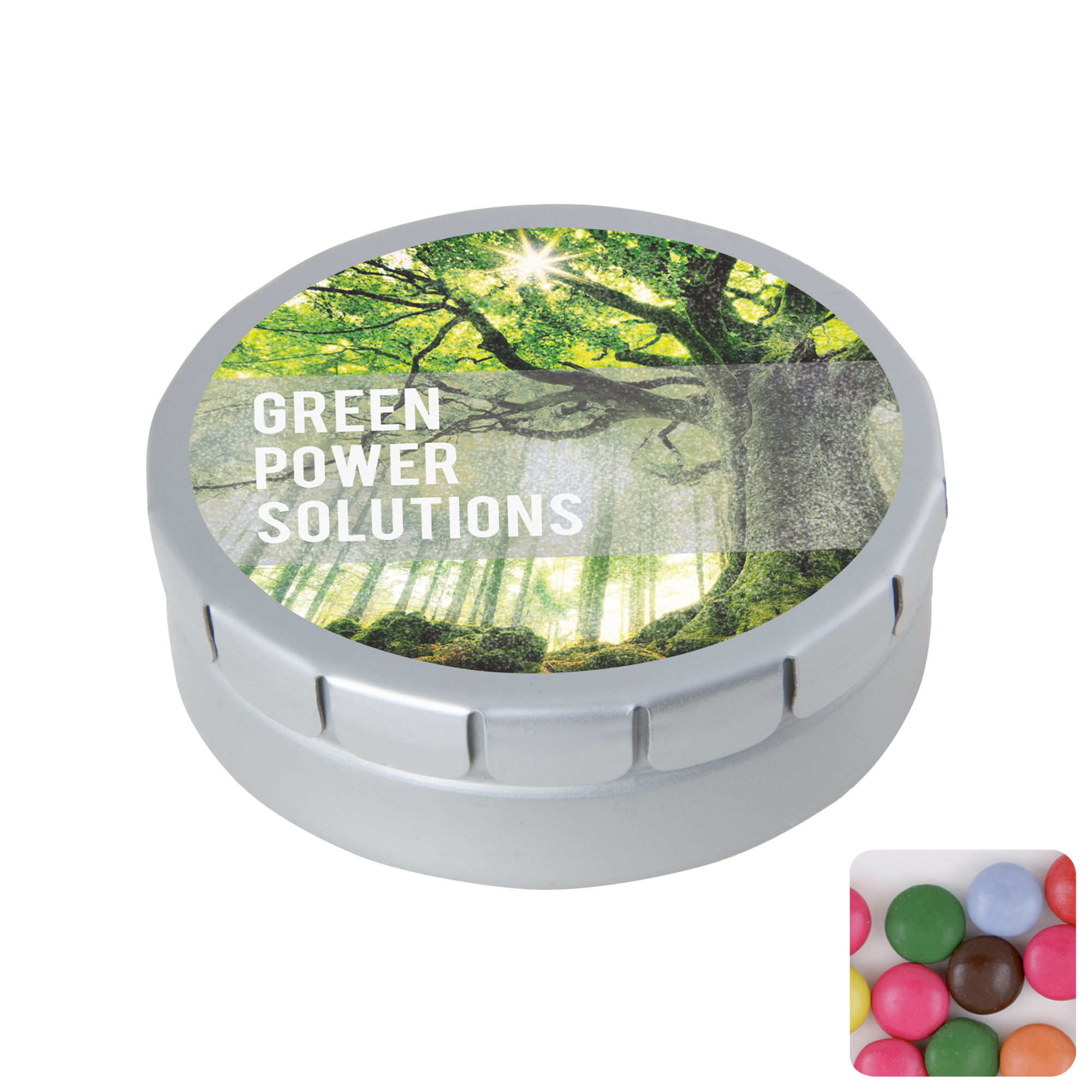 Picture of Round click tin with choco's