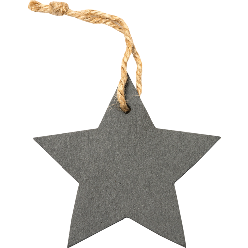 Slate star ornament