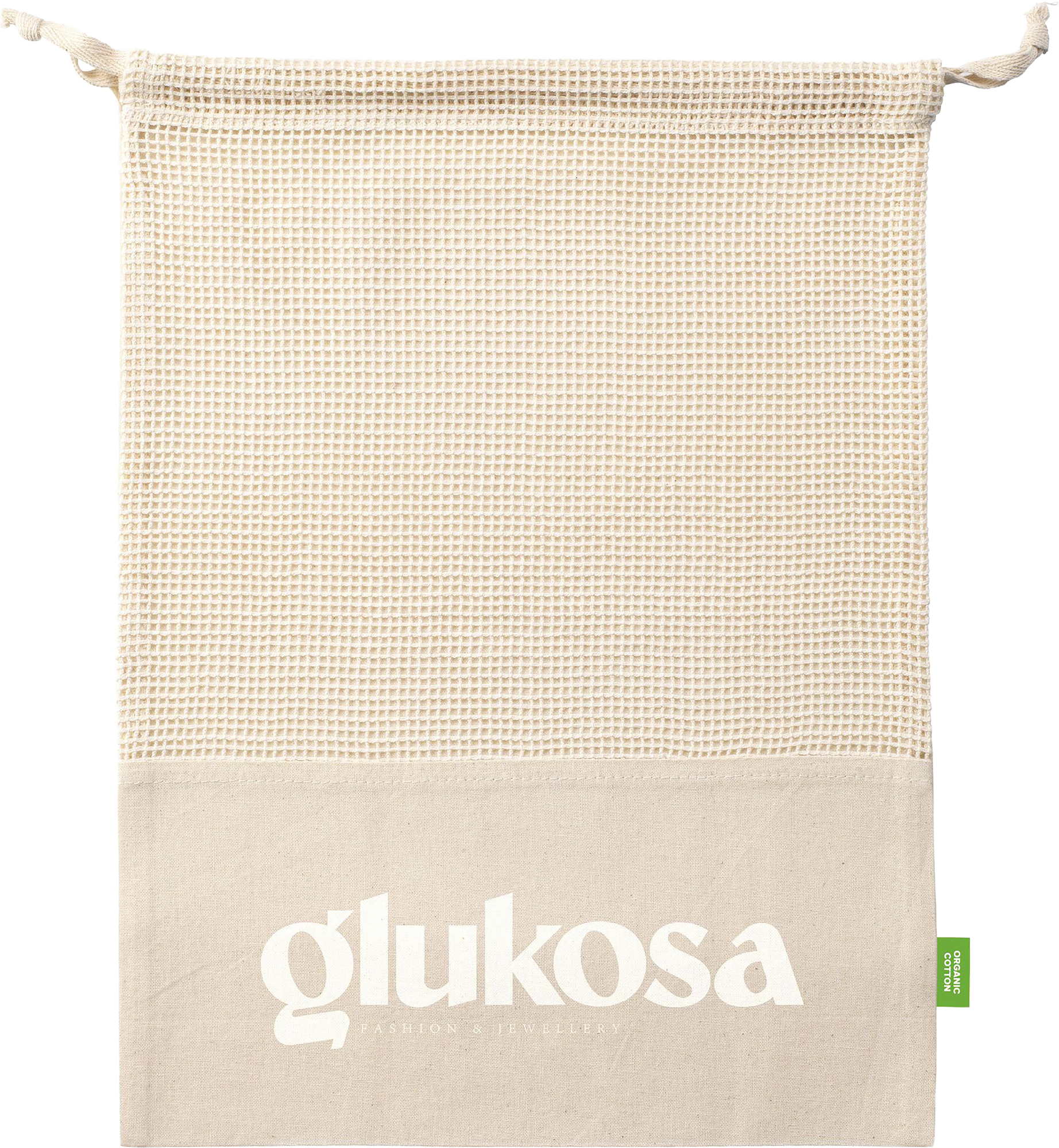 Picture of Organic cotton mesh fruit bag (120gsm/3.5oz)