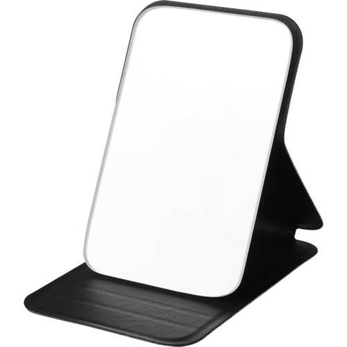Glass mirror in a recycled case