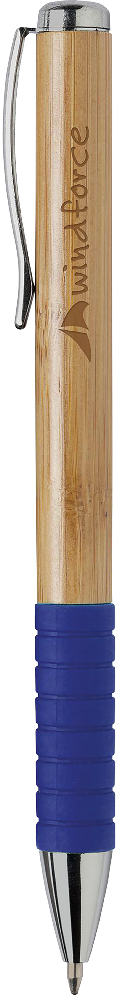 Picture of Bamboo ballpen with rubber non-slip grip