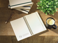 Sugarcane spiral notebook (approx. A5)  263497_604 (Ecru)
