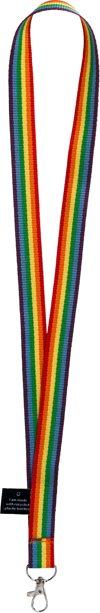 Picture of Rainbow RPET lanyard