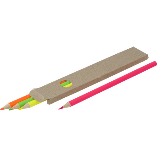 Coloured highlighter pencil set (4pc)