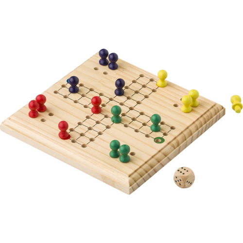 Wooden ludo game