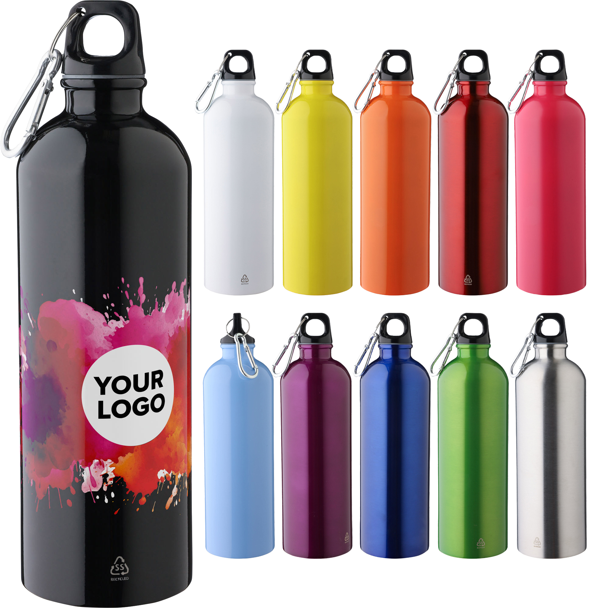 Recycled single walled bottle (750 ml)