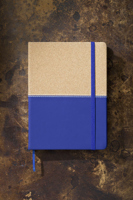 Cork and imitation leather notebook 260819_005 (Blue)