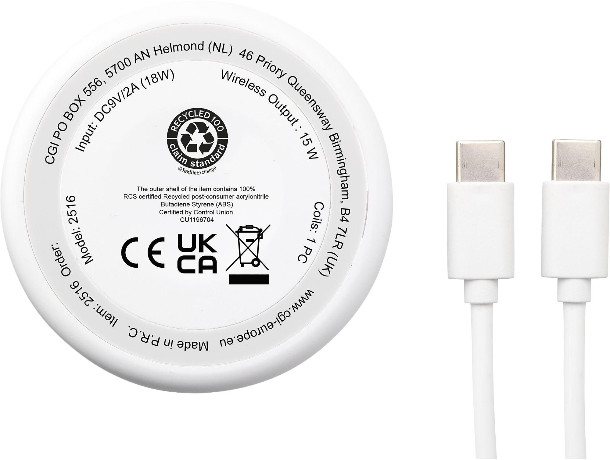 Picture of Recycled 15W magnetic wireless charger