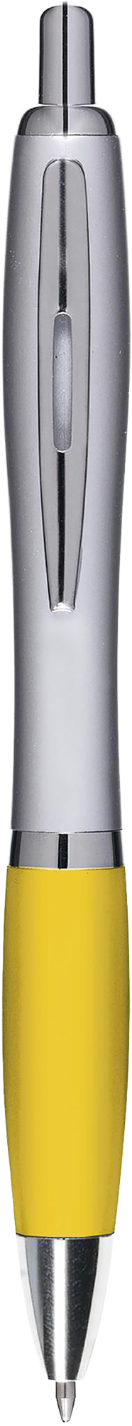Picture of Silver ballpen with coloured grip