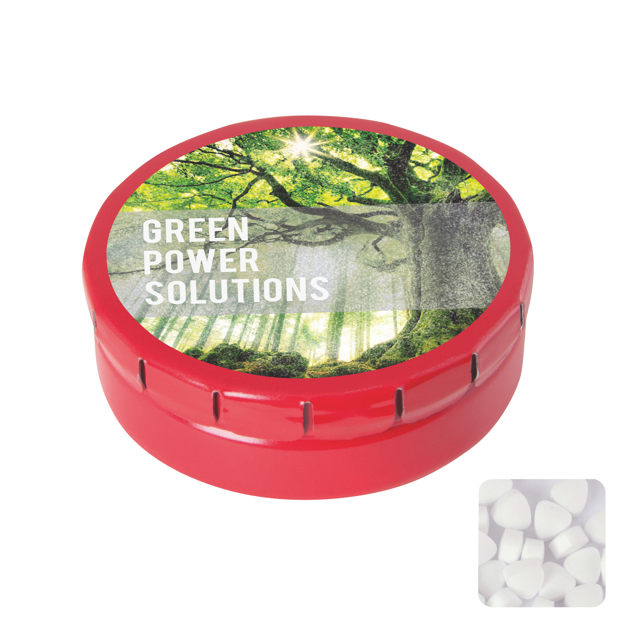 Picture of Round click tin with sugar free mints