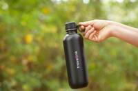 Recycled stainless steel single walled bottle (750ml)  263041_001 (Black)