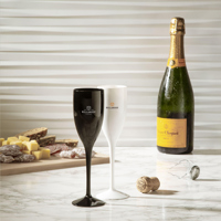 Reusable plastic champagne glass (150ml) 262447_001 (Black)