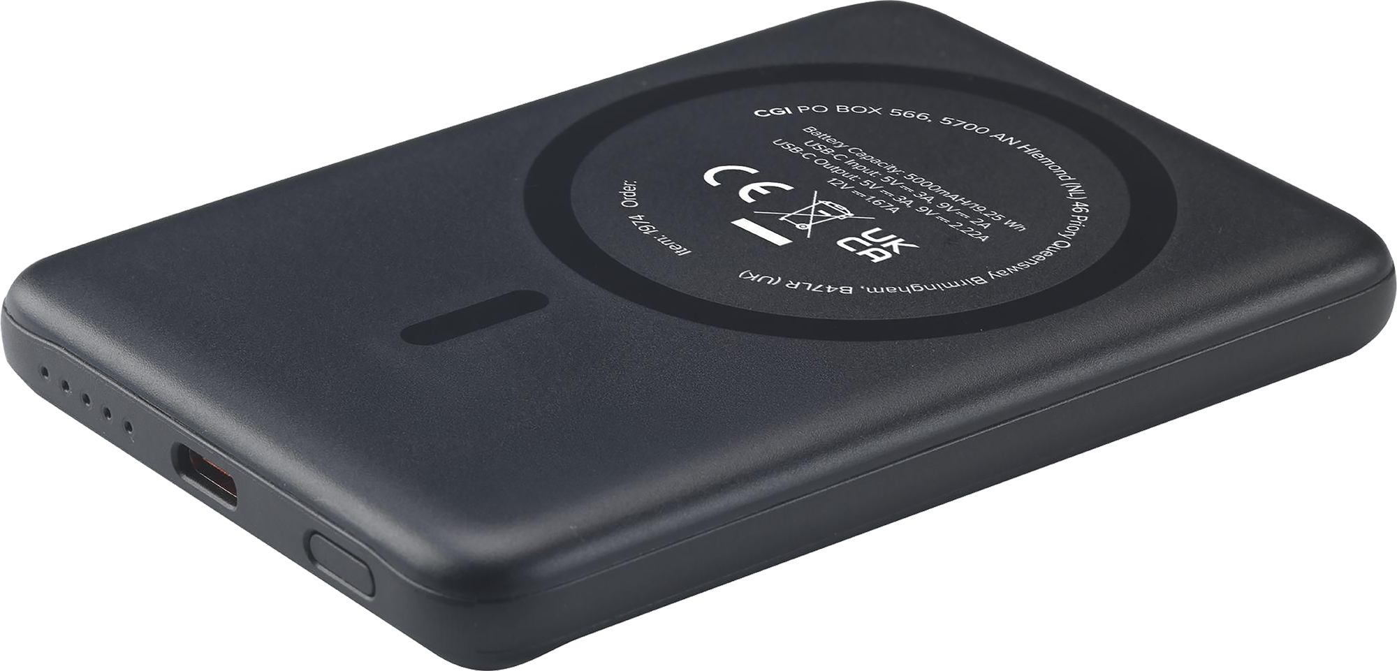 Picture of Recycled magnetic power bank (5,000mAh)