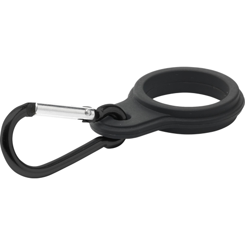 Carabiner carrying loop for drinking bottle