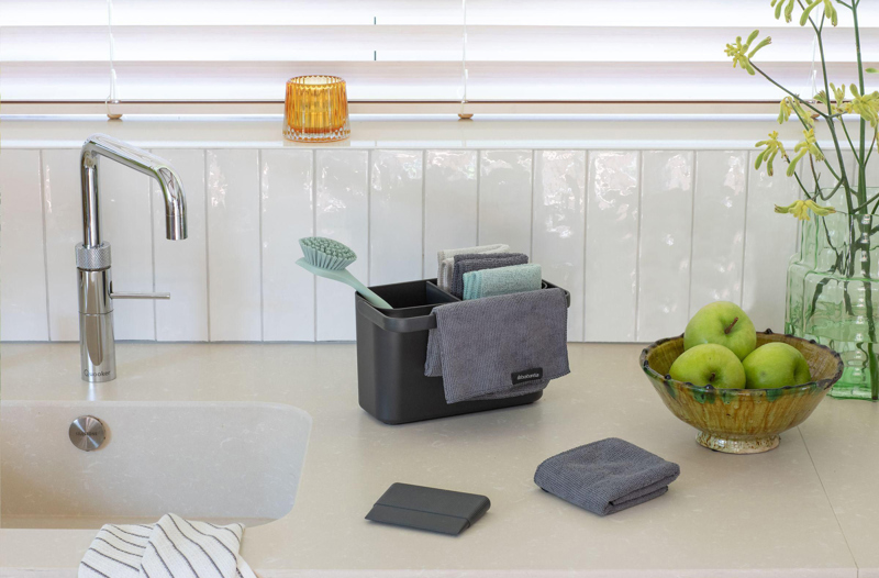 Brabantia Sinkside organiser cleaning set 262981_491 (Dark Grey)