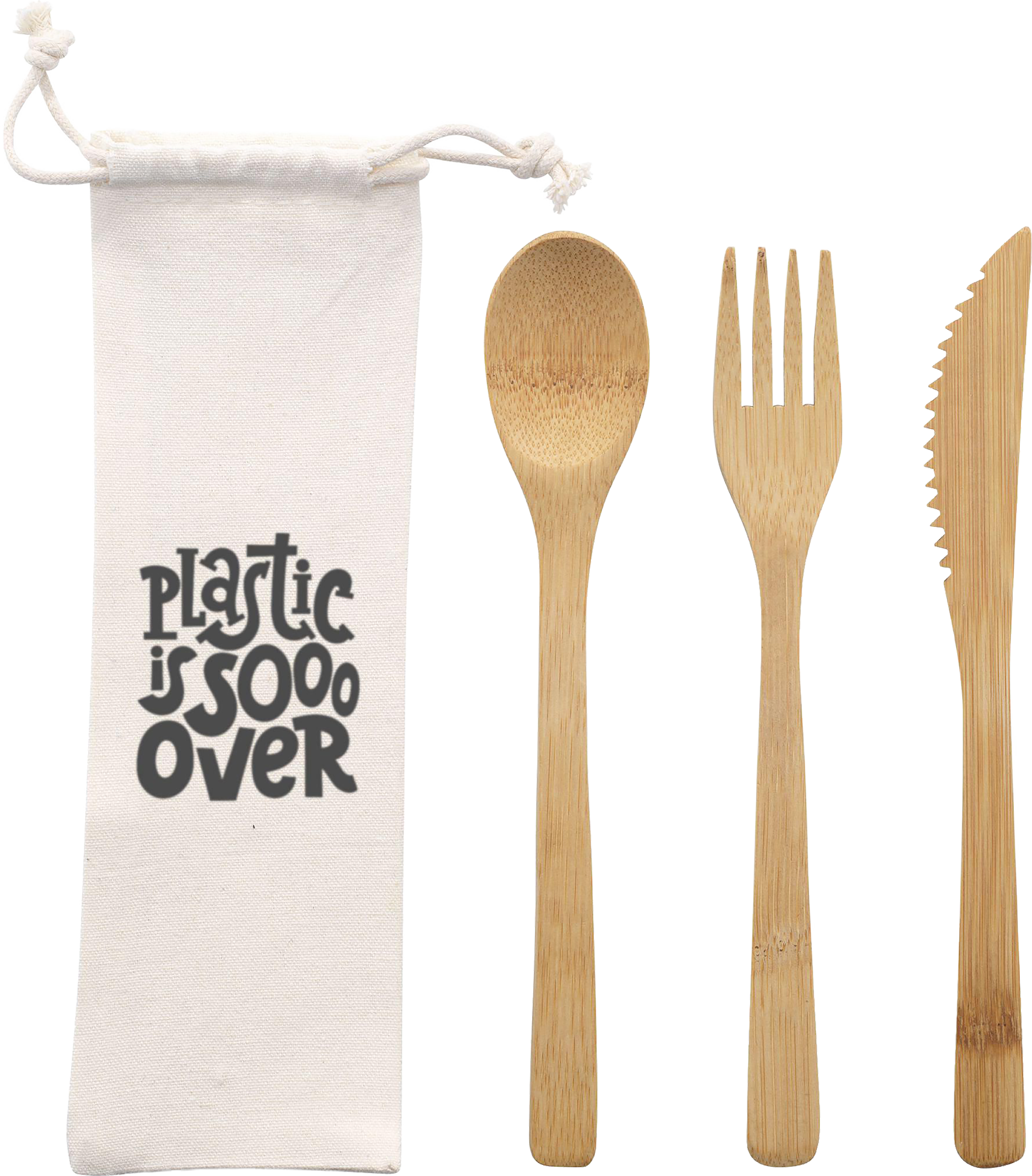 Picture of Bamboo cutlery set