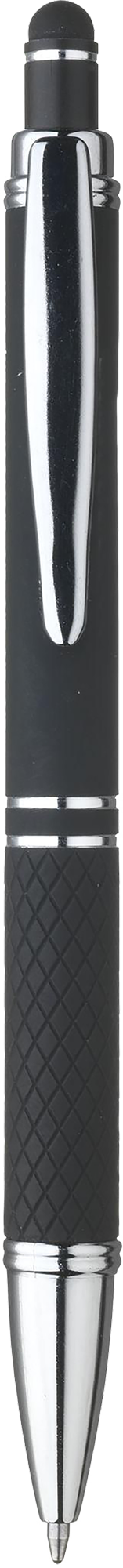 Picture of Soft touch aluminium ballpen with stylus