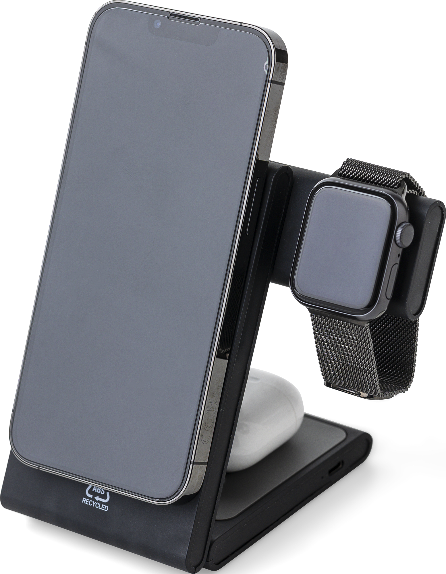 Picture of Recycled 3-in-1 magnetic wireless charger