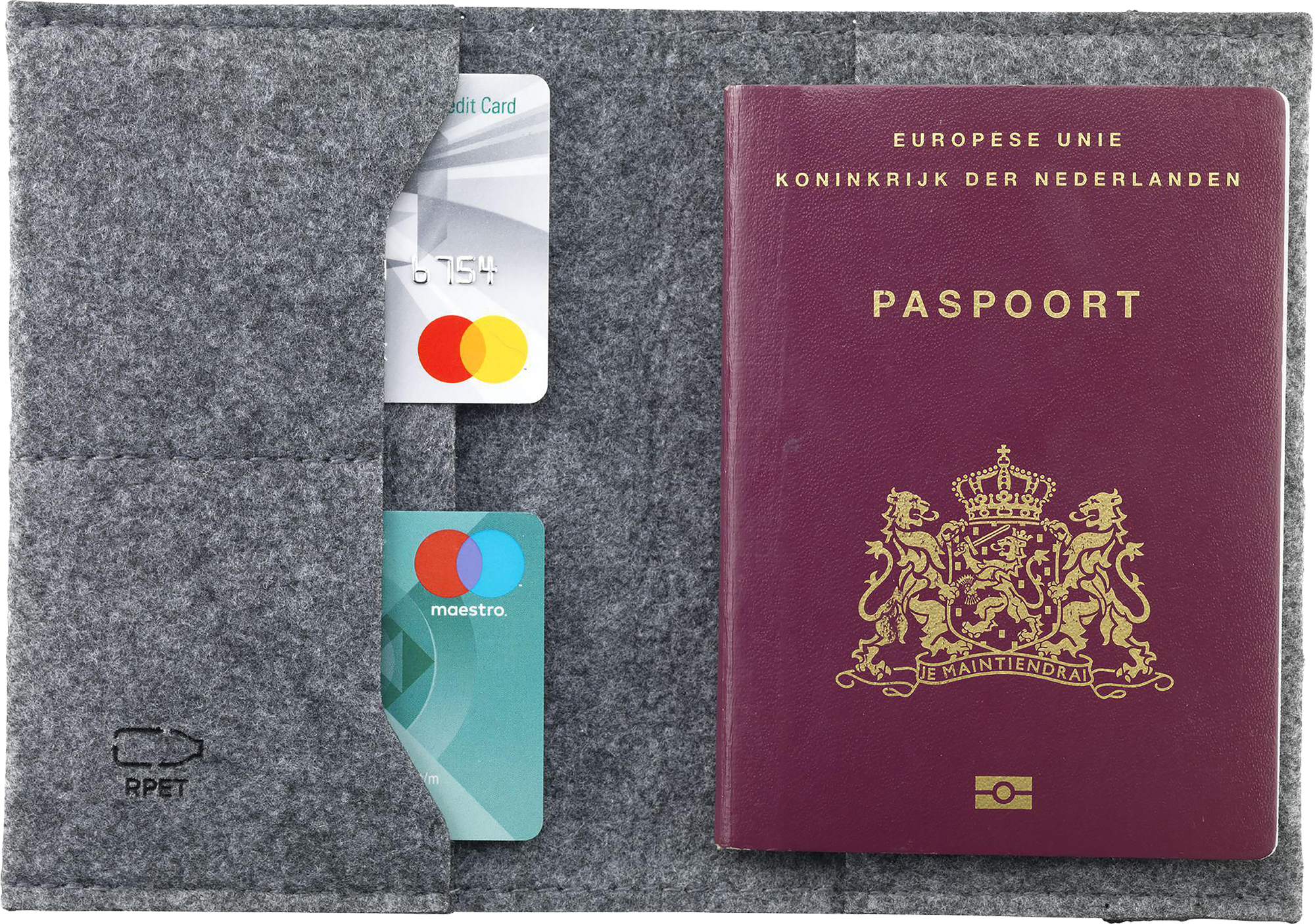 Picture of RPET felt passport holder