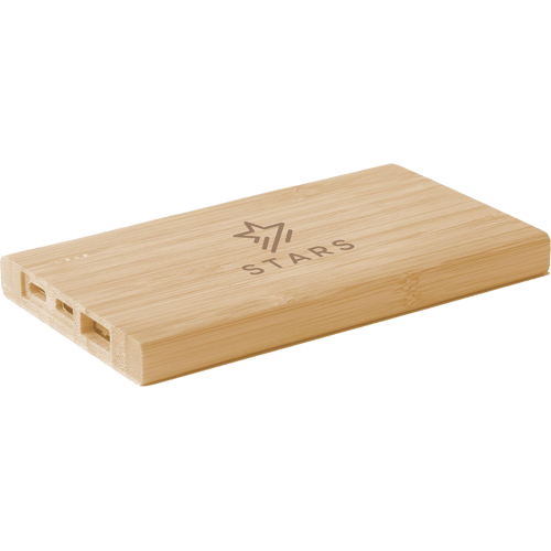 Bamboo power bank (4,000 mAh)